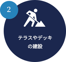テラスやデッキの建設